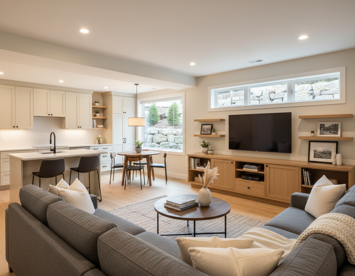 Basement Remodel in Bellevue